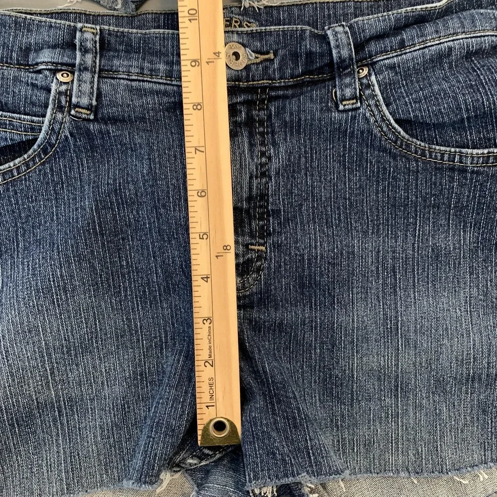 Riders By Lee U.S. Polo Assn‎ Shorts Womens 10 Blue Denim Cutoff Frayed Lot Of 2
